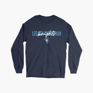 Knights in Script Long Sleeve T-Shirt