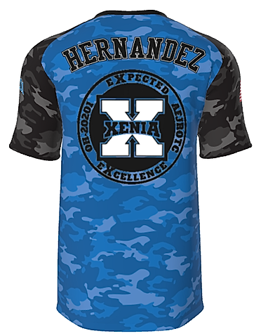 Xenia JROTC Camo Jersey T-Shirt