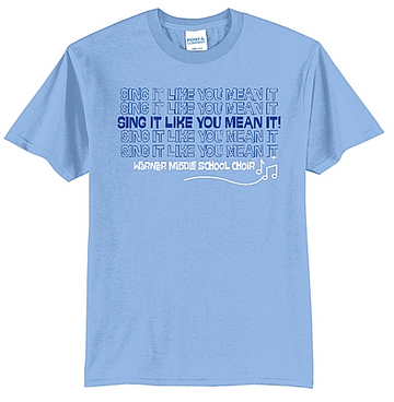 Warner MS Choir 6th Grade Port & Co 50/50 T-Shirt