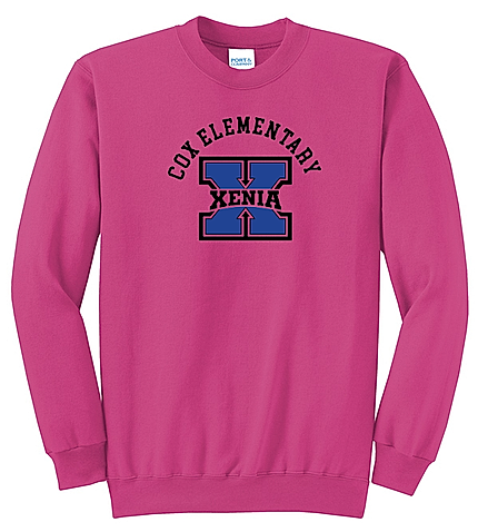 Cox Elementary Port & Company Core Fleece Crewneck Sweatshirt (Arch)