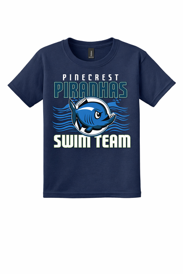 Pinecrest Piranhas 2000B Gildan Youth Cotton T-Shirt