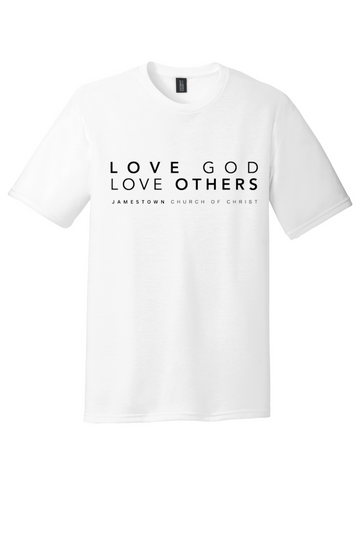 Jamestown Church of Christ District Perfect Tri Tee. DM130 (Design A)