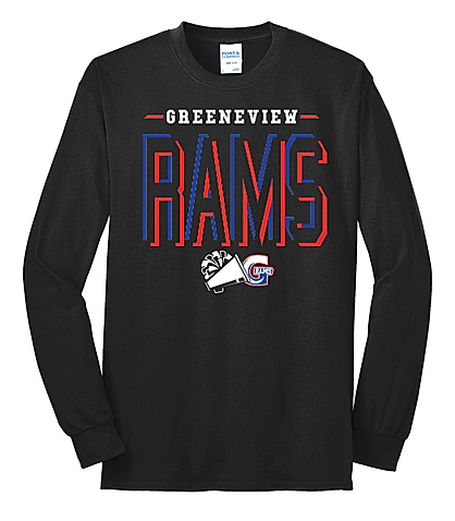 Greenview cheer spirit wear Port & Company Long Sleeve Core Blend Tee