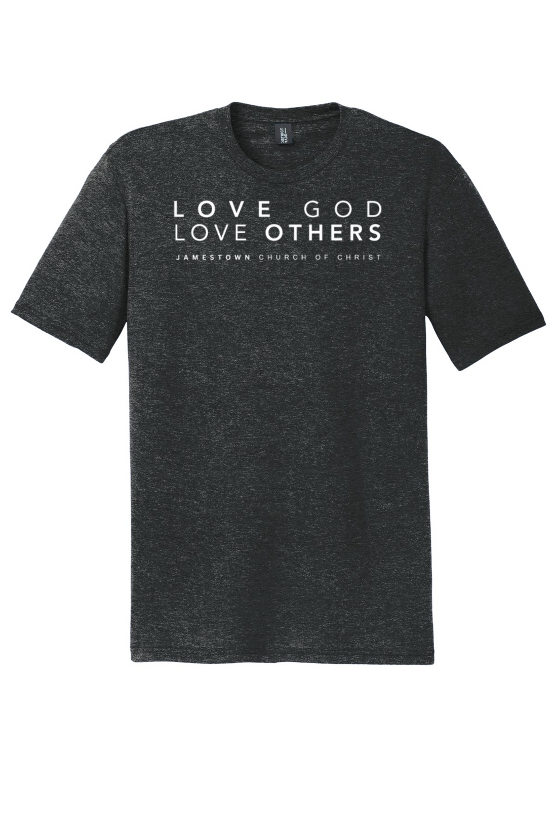 Jamestown Church of Christ District Perfect Tri Tee. DM130 (Design A)