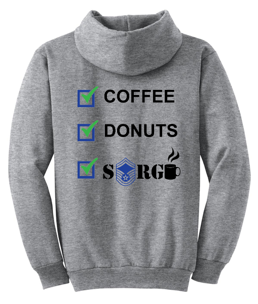 Beavercreek JROTC Port & Co 50/50 Hooded Sweatshirt Sippin'
