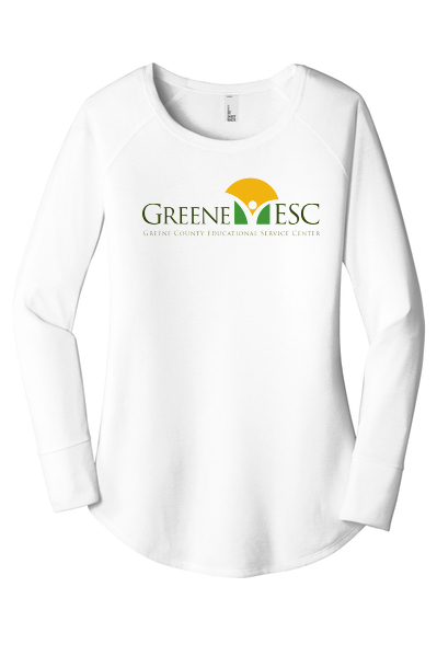 DT132L - District Womens Perfect Tri Long Sleeve Tunic T-shirt