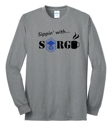Beavercreek JROTC Port & Company Long Sleeve Core Blend Tee SIPPIN