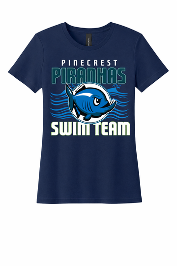 Pinecrest Piranhas 64000L Women's Gildan Softstyle T-Shirt