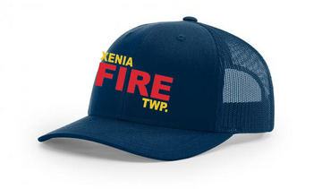 Xenia TWP Fire Department Richardson Trucker Hat Adjustable Snapback - Embroidered