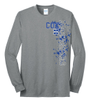 Cox Elementary Port & Company Long Sleeve Core Blend Tee (Bucs Sideways)