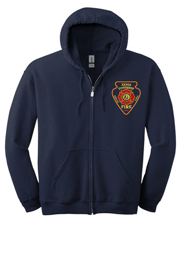 Xenia Twp Fire Department Gildan 18600 Heavy Blend Full-Zip Hooded Sweatshirt
