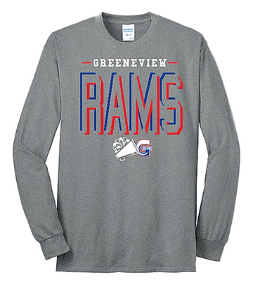 Greenview cheer spirit wear Port & Company Long Sleeve Core Blend Tee