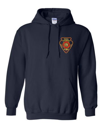 Xenia Twp Fire Department 18500 Gildan Heavy Blend Hooded Sweatshirt