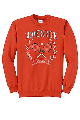 Beavercreek Tennis Port & Company Core Fleece Crewneck Sweatshirt (Design A)