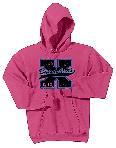 Cox Elementary Port & Company Core Fleece Pullover Hooded Sweatshirt (Distorted Big X )