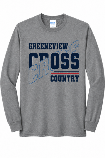 Greenview Cross Country Port & Co Long Sleeve Core Blend Tee