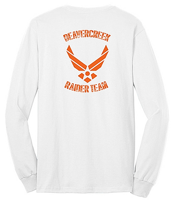 Beavercreek JROTC Port & Co Long Sleeve 50/50 T-Shirt Raider
