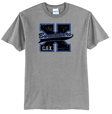 Cox Elementary Port & Company Core Blend Tee (Distorted Big X)