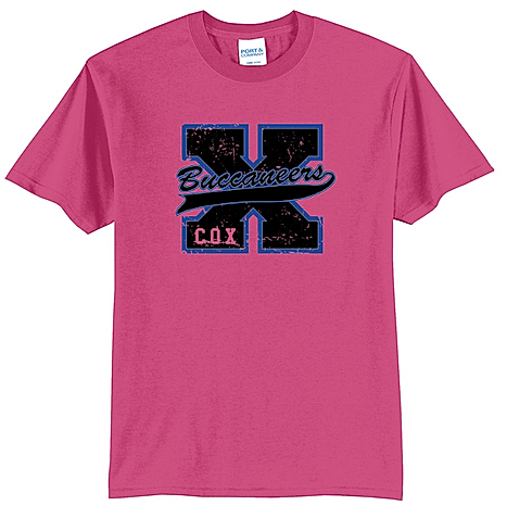Cox Elementary Port & Company Core Blend Tee (Distorted Big X)