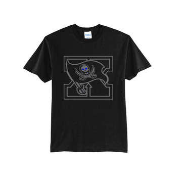 BLACK-OUT PC55 Port & Co 50/50 T-Shirt