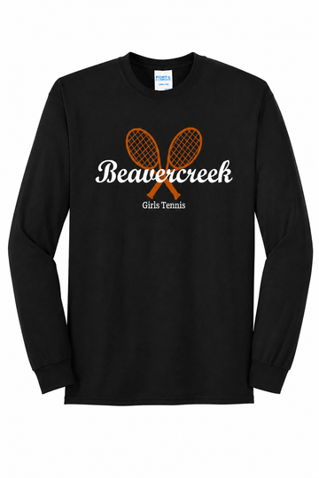 Beavercreek Girls Tennis Port & Co Long Sleeve Core Blend Tee 1