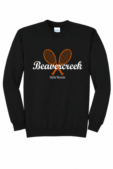 Beavercreek Girls Tennis Port & Co Core Fleece Crewneck Sweatshirt