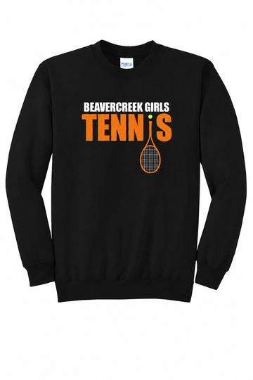 Beavercreek Girls Tennis Port & Co Core Fleece Crewneck Sweatshirt 1