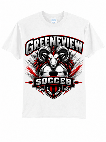 Greeneview Girls Soccer Design 2 Port & Co 50/50 T-Shirt