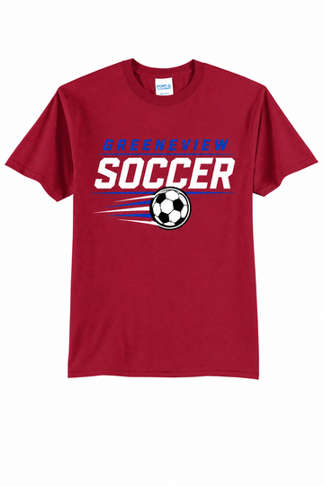 Greeneview Girls Soccer Design 3 Port & Co 50/50 T-Shirt