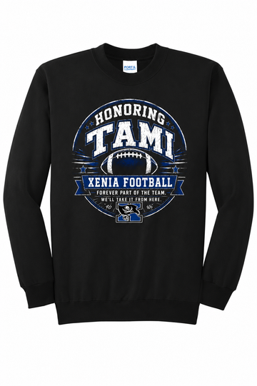 Xenia Football Honoring TAMI Port & Company - Core Fleece Crewneck Sweatshirt