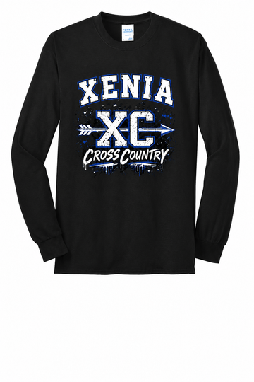 Xenia Cross Country Port & Co Long Sleeve Core Blend Tee