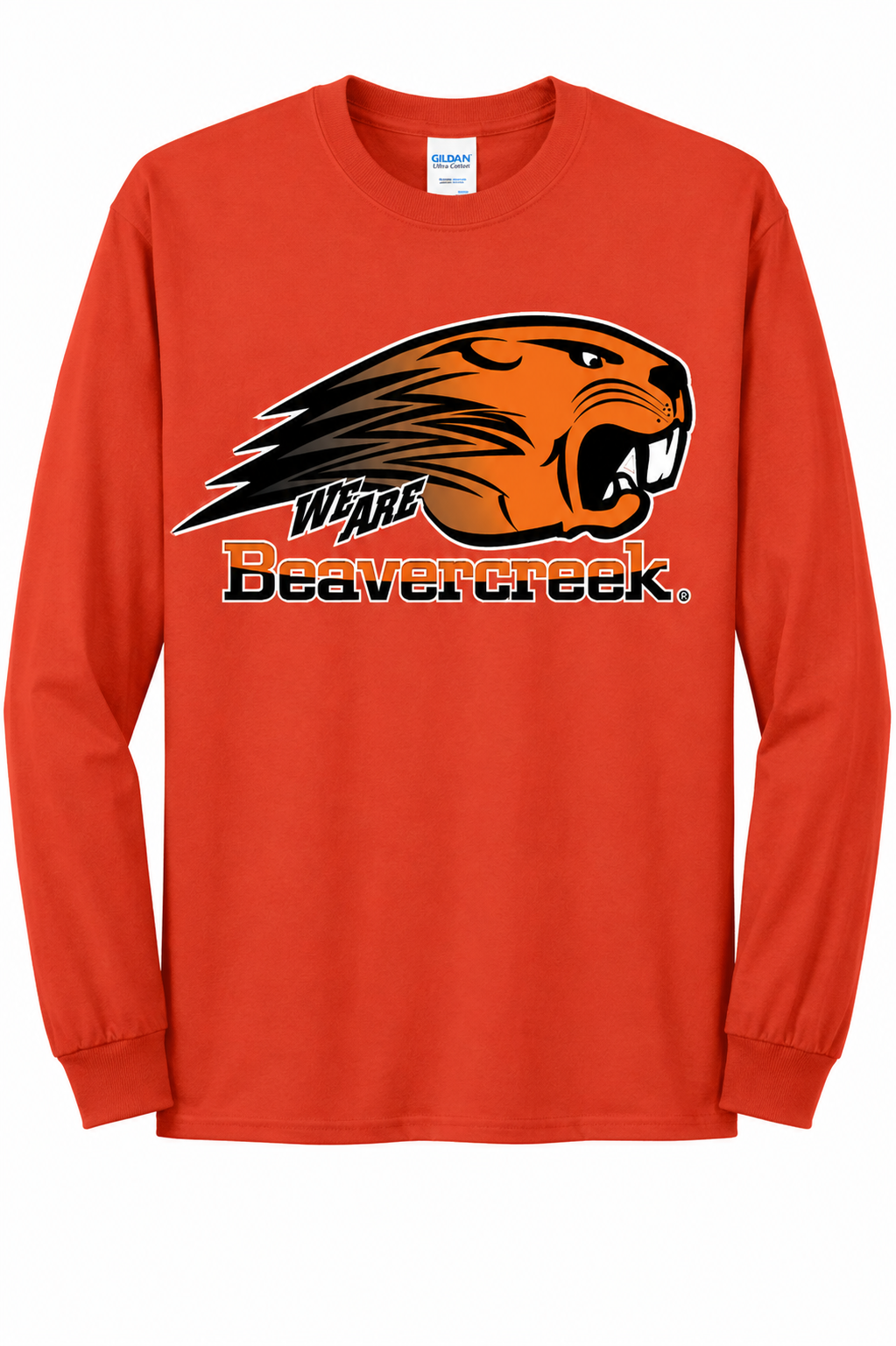 Beavercreek Spirit Wear - Printed Port & Co Long Sleeve Core Blend Tee