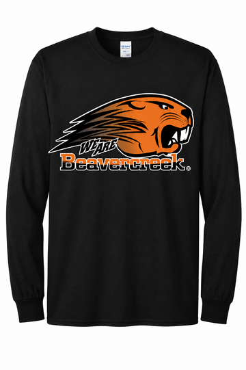 Beavercreek Spirit Wear - Printed Port & Co Long Sleeve Core Blend Tee