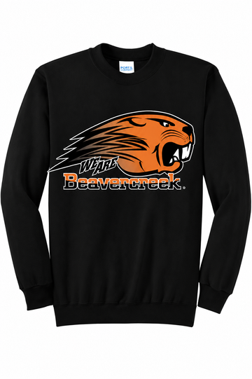 Beavercreek Spirit Wear - Printed Port & Co Core Fleece Crewneck Sweatshirt
