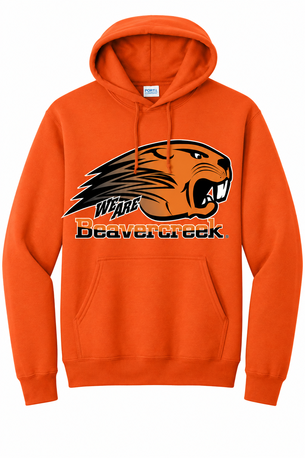 Beavercreek Spirit Wear - Printed Port & Co Core Fleece Pullover Hooded Sweatshirt
