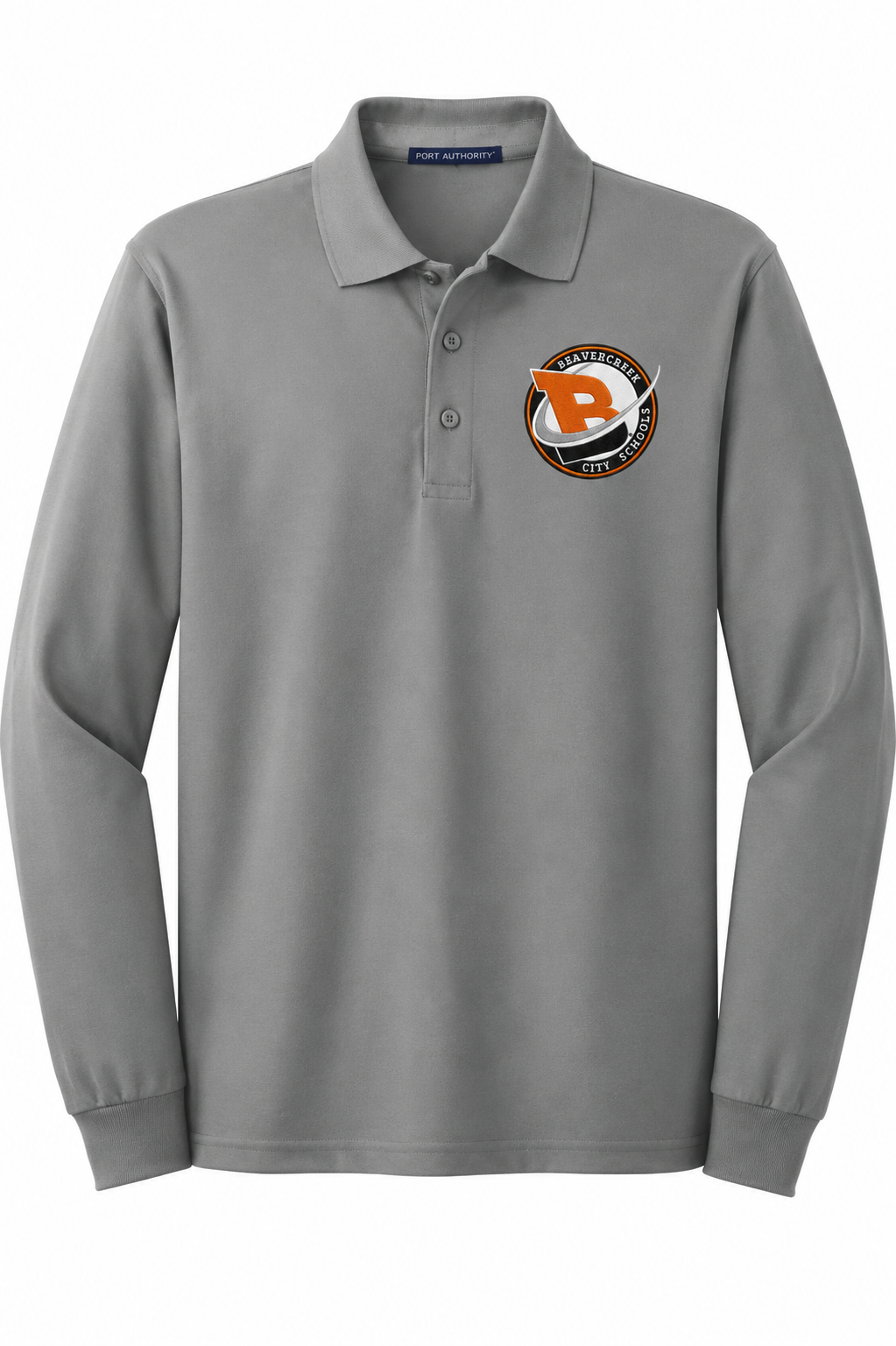 Beavercreek Spirit Wear Port Authority Silk Touch Long Sleeve Polo Embroidered