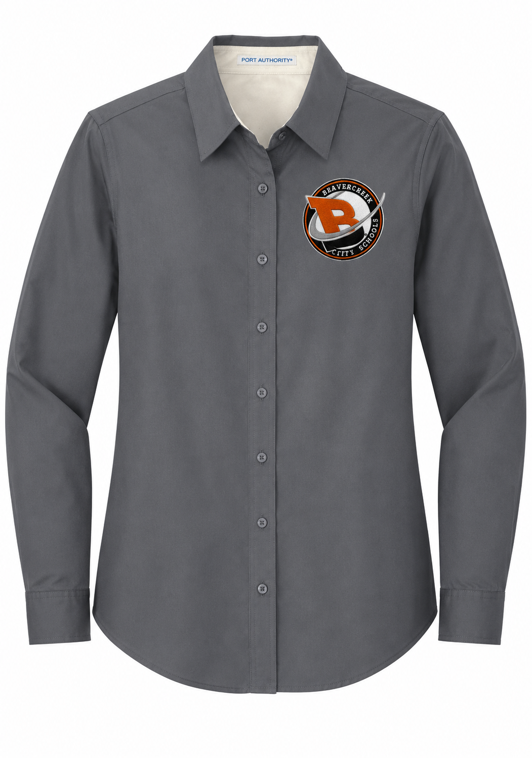 Beavercreek Spirit Wear Port Authority Women's Long Sleeve Easy Care Shirt Embroidered