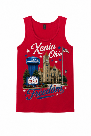 Xenia Ohio Freedom Gildan Softstyle Tank Top Unisex