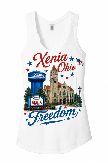 Xenia Ohio Freedom District Women’s Perfect Tri Racerback Tank