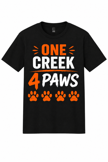 One Creek: 4 Paws DM130 District Tri-Blend T-Shirt
