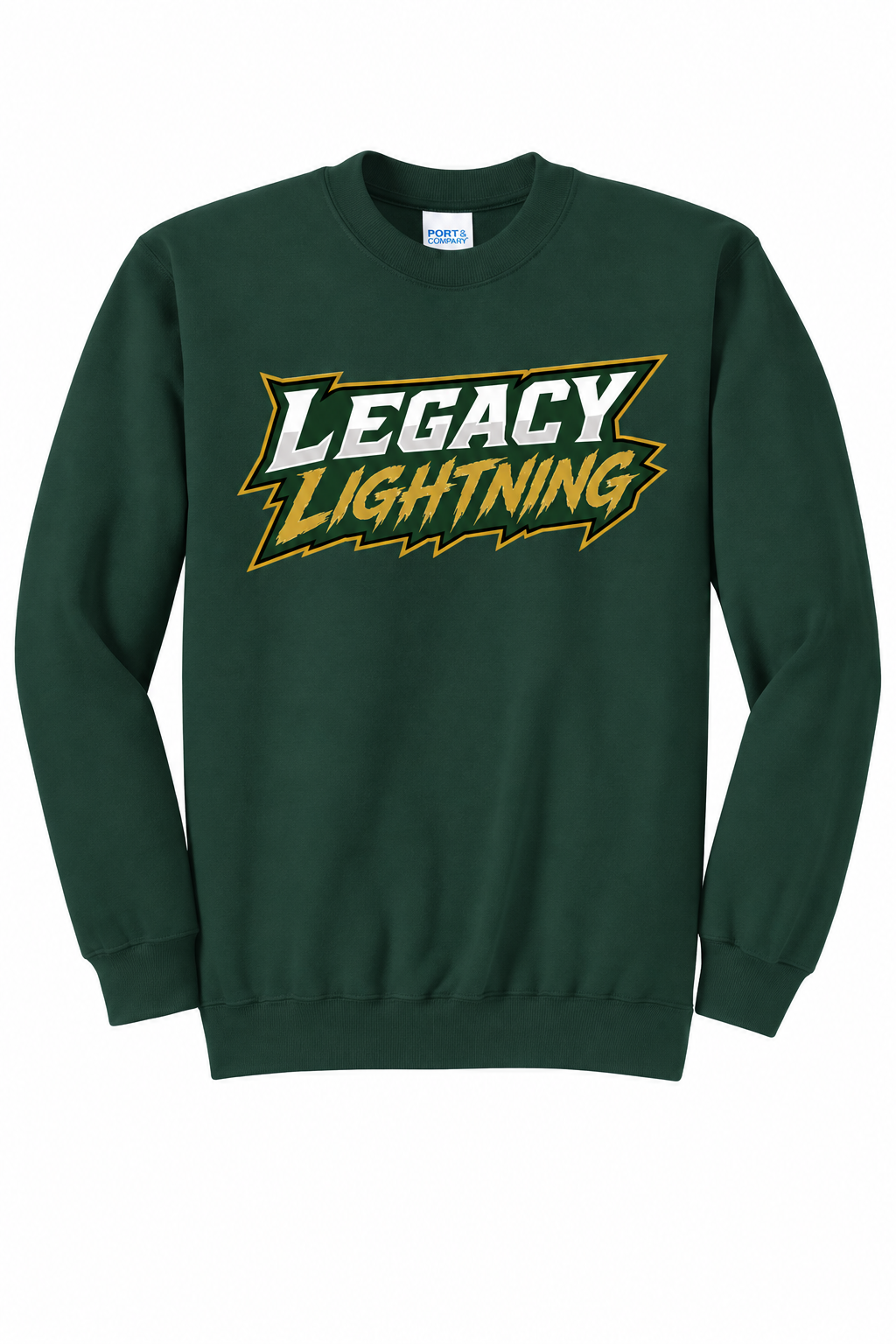Legacy Lightning Design 1 Port & Co 50/50 Crewneck Sweatshirt