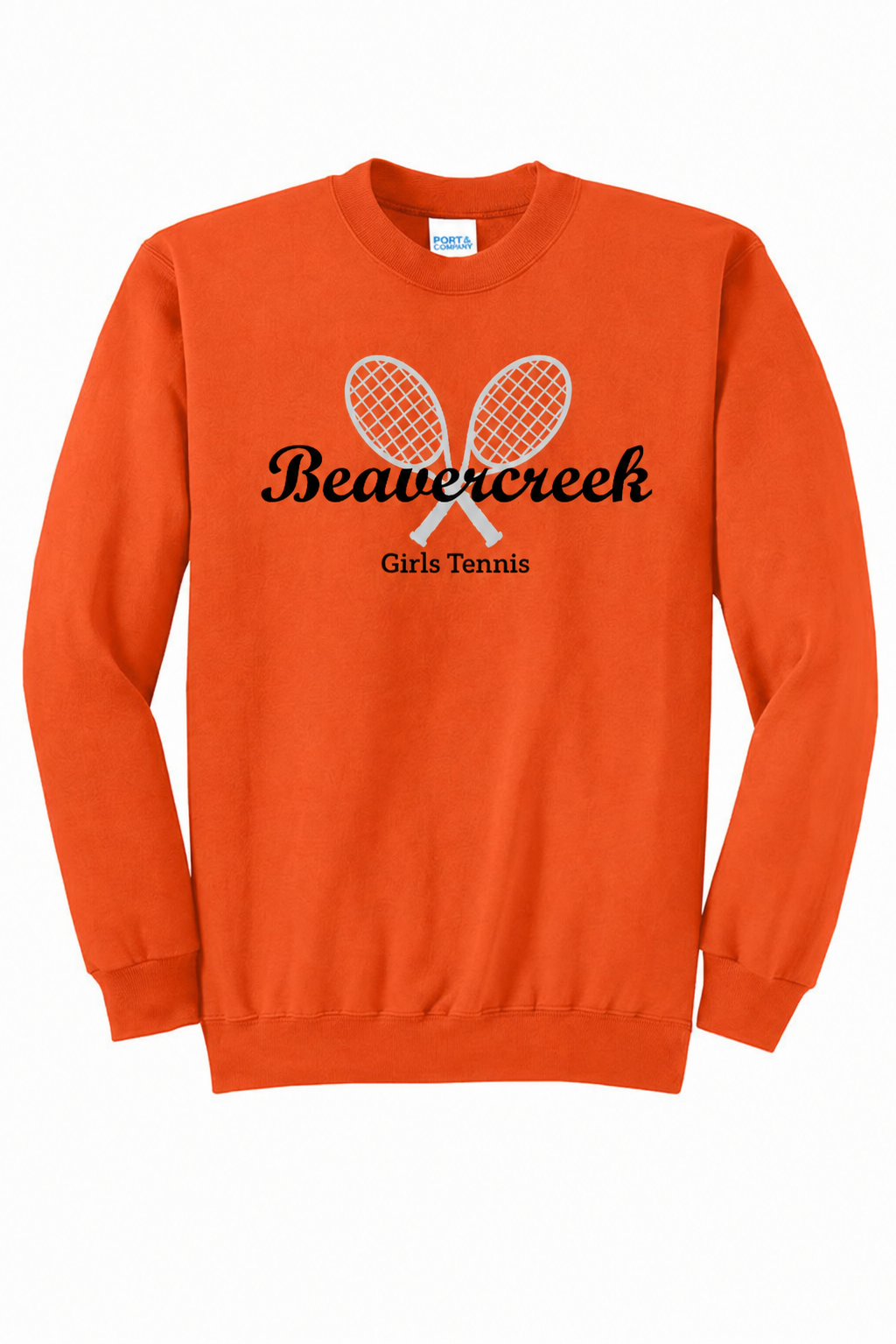 Beavercreek Girls Tennis Port & Co Core Fleece Crewneck Sweatshirt