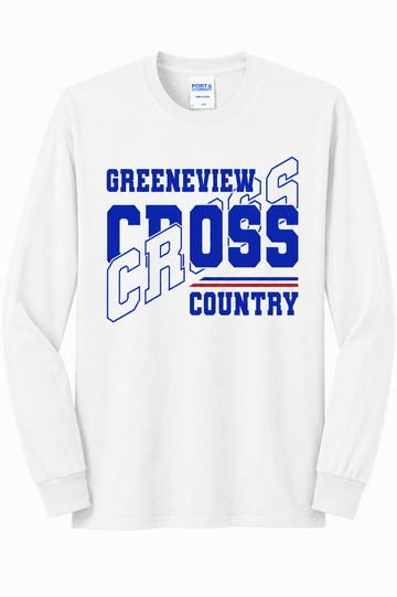 Greeneview Cross Country Port & Co Long Sleeve Core Blend Tee