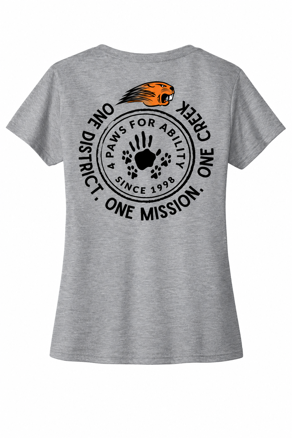 One District: One Mission LPC450V Port & Co Women’s V-Neck T-Shirt