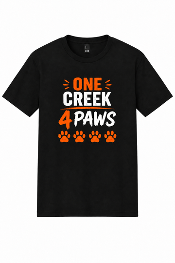 One Creek: 4 Paws DM130 District Tri-Blend T-Shirt