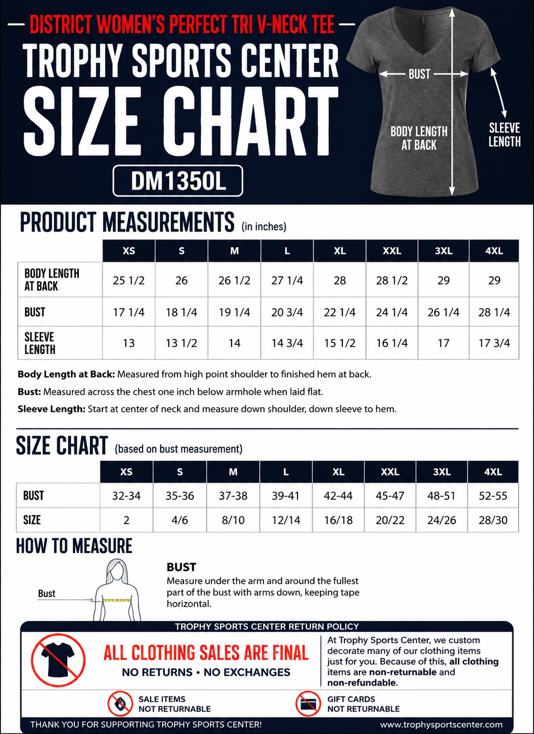 Grace Hope Church District Women’s Perfect Tri V-Neck Tee