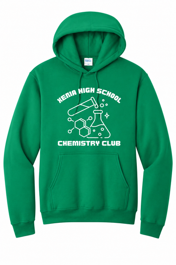 Xenia Chemistry Club PC78H Port & Co 50/50 Hoodie