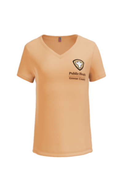Greene Co Public Health DM1170L District Women’s V-Neck T-Shirt