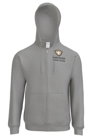 Greene Co Public Health PC78ZH Port & Co Full-Zip Hooded Sweatshirt