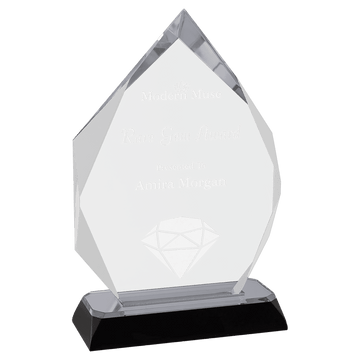 7 3/4" Silver Diamond Corner Base Impress Acrylic